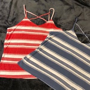 Two universal thread tank tops